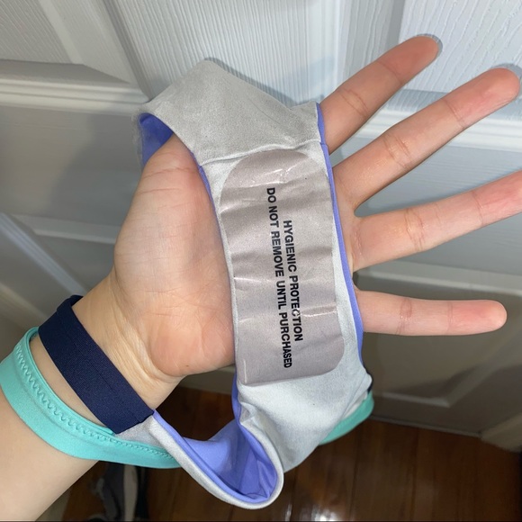 PATAGONIA WOMEN’S PURPLE NANOGRIP BANDED BIKINI BOTTOMS SIZE LARGE - Picture 7 of 8